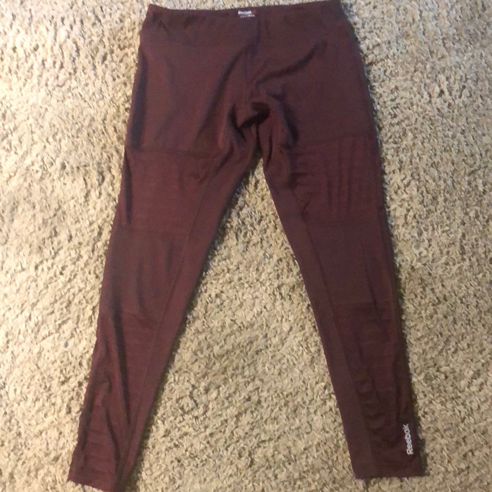 Rebook leggings with sheer panels
